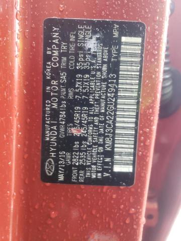 Photo 12 VIN: KM8J3CA22GU249413 - HYUNDAI TUCSON LIM 