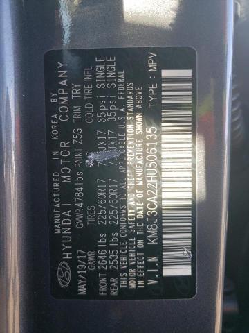 Photo 11 VIN: KM8J3CA22HU506135 - HYUNDAI TUCSON 