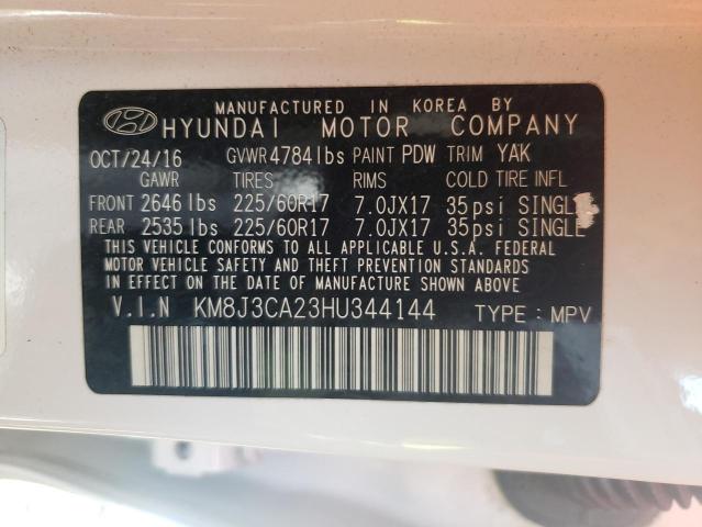 Photo 9 VIN: KM8J3CA23HU344144 - HYUNDAI TUCSON LIM 