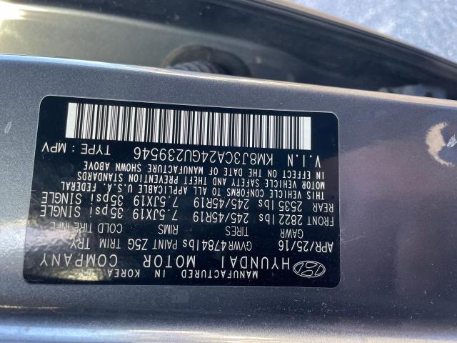 Photo 9 VIN: KM8J3CA24GU239546 - HYUNDAI TUCSON LIM 