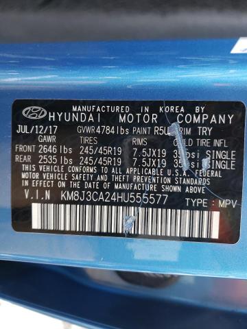 Photo 12 VIN: KM8J3CA24HU555577 - HYUNDAI TUCSON LIM 