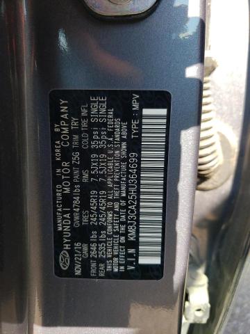 Photo 11 VIN: KM8J3CA25HU364699 - HYUNDAI TUCSON LIM 