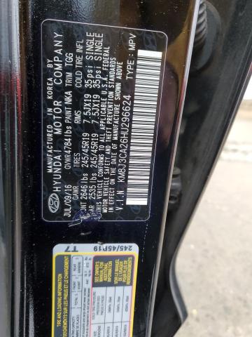 Photo 11 VIN: KM8J3CA26HU296624 - HYUNDAI TUCSON 