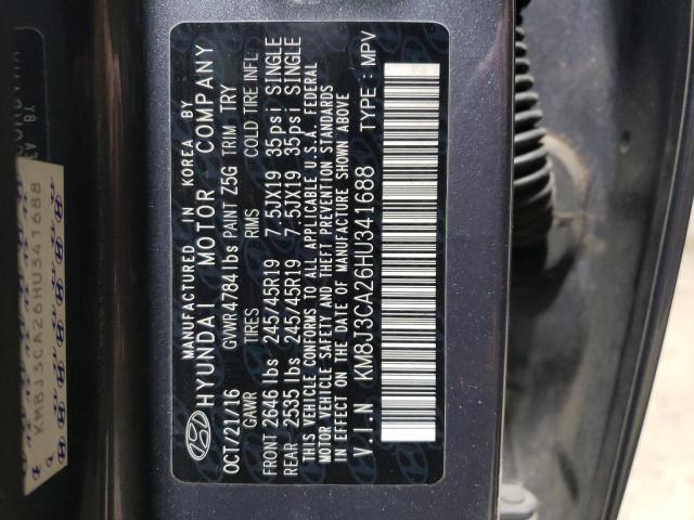 Photo 12 VIN: KM8J3CA26HU341688 - HYUNDAI TUCSON 