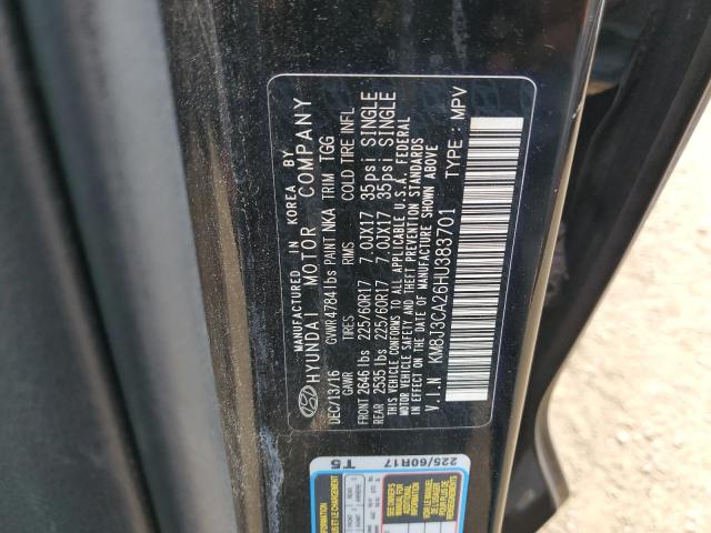 Photo 12 VIN: KM8J3CA26HU383701 - HYUNDAI TUCSON 