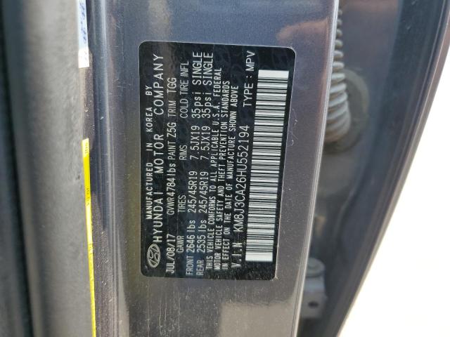 Photo 12 VIN: KM8J3CA26HU552194 - HYUNDAI TUCSON LIM 