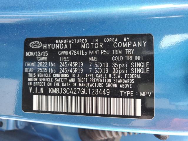 Photo 12 VIN: KM8J3CA27GU123449 - HYUNDAI TUCSON LIM 