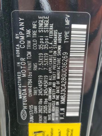 Photo 13 VIN: KM8J3CA28GU036269 - HYUNDAI TUCSON LIM 