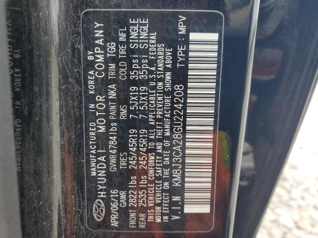 Photo 12 VIN: KM8J3CA28GU224208 - HYUNDAI TUCSON LIM 