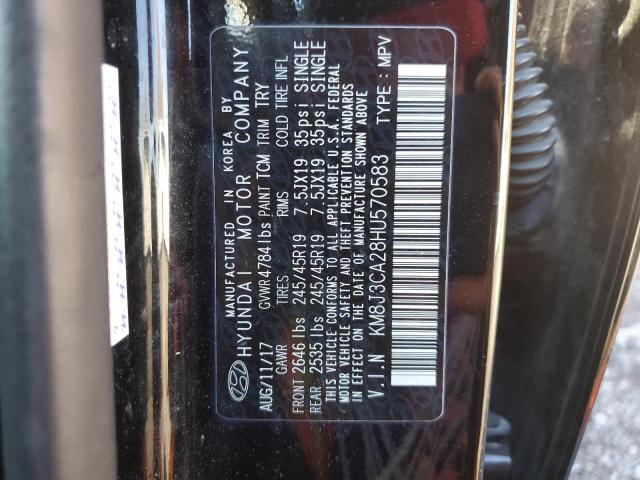 Photo 12 VIN: KM8J3CA28HU570583 - HYUNDAI TUCSON LIM 