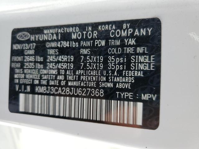 Photo 12 VIN: KM8J3CA28JU627368 - HYUNDAI TUCSON 