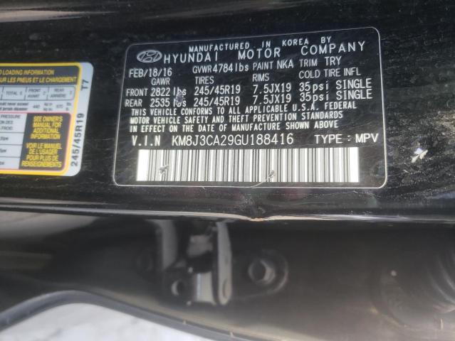 Photo 9 VIN: KM8J3CA29GU188416 - HYUNDAI TUCSON LIM 