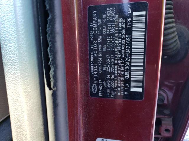 Photo 13 VIN: KM8J3CA29HU421695 - HYUNDAI TUCSON LIM 