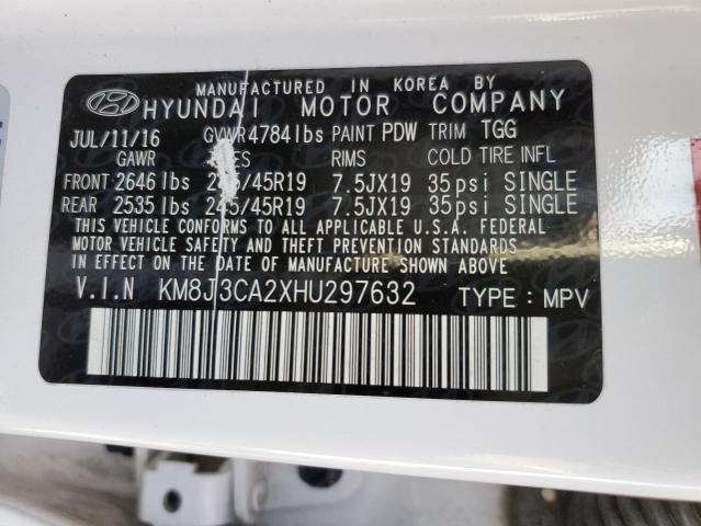 Photo 12 VIN: KM8J3CA2XHU297632 - HYUNDAI TUCSON 