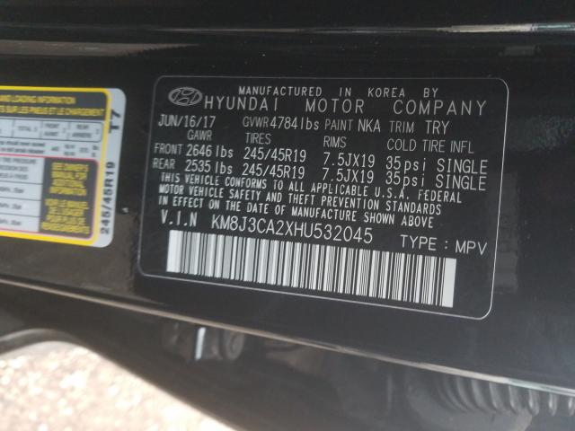 Photo 9 VIN: KM8J3CA2XHU532045 - HYUNDAI TUCSON LIM 