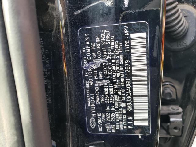 Photo 12 VIN: KM8J3CA40GU112679 - HYUNDAI TUCSON LIM 