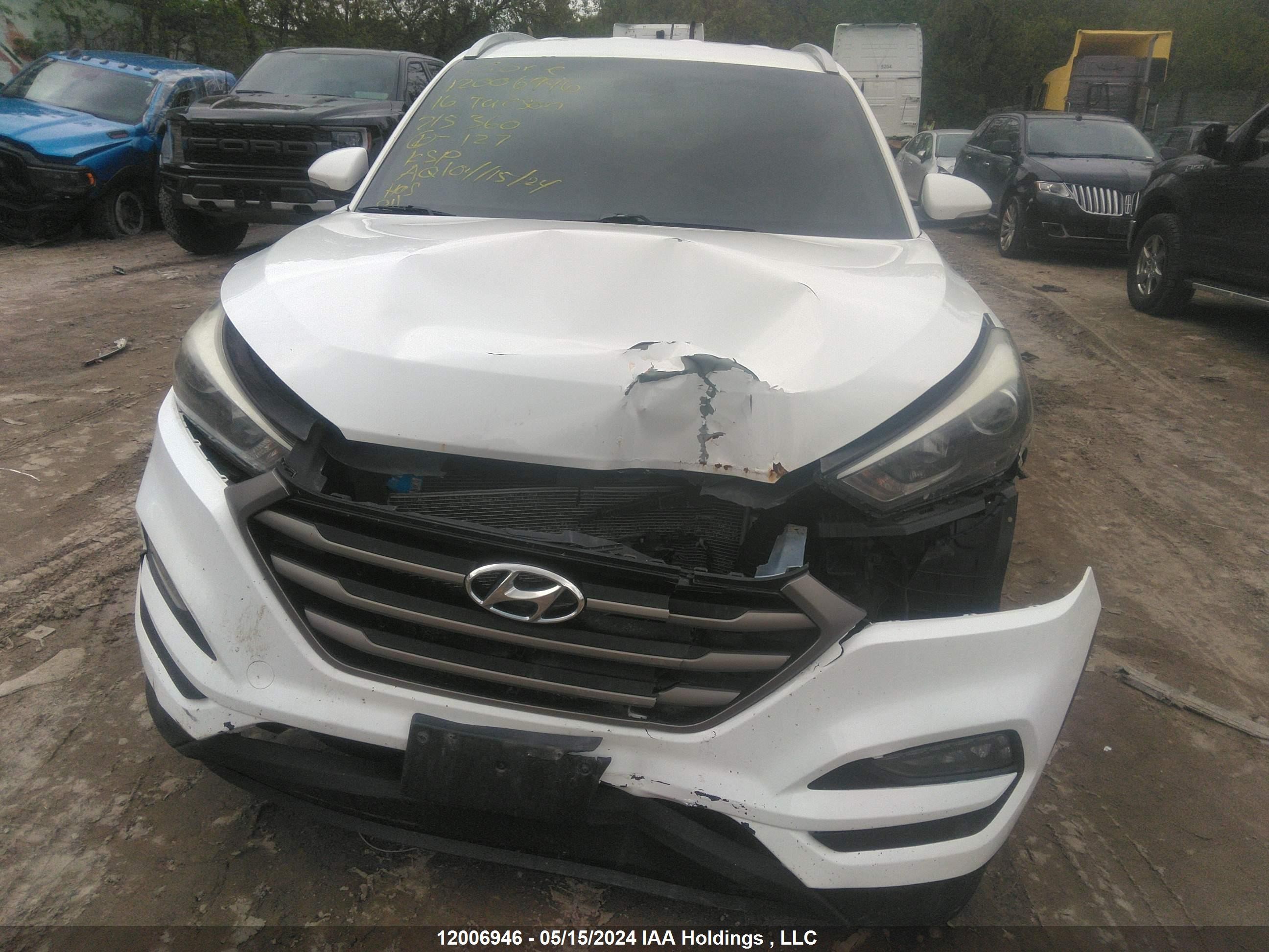 Photo 12 VIN: KM8J3CA40GU215360 - HYUNDAI TUCSON 