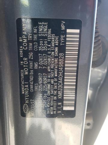 Photo 9 VIN: KM8J3CA40HU498828 - HYUNDAI TUCSON LIM 