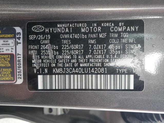 Photo 12 VIN: KM8J3CA40LU142081 - HYUNDAI TUCSON LIM 