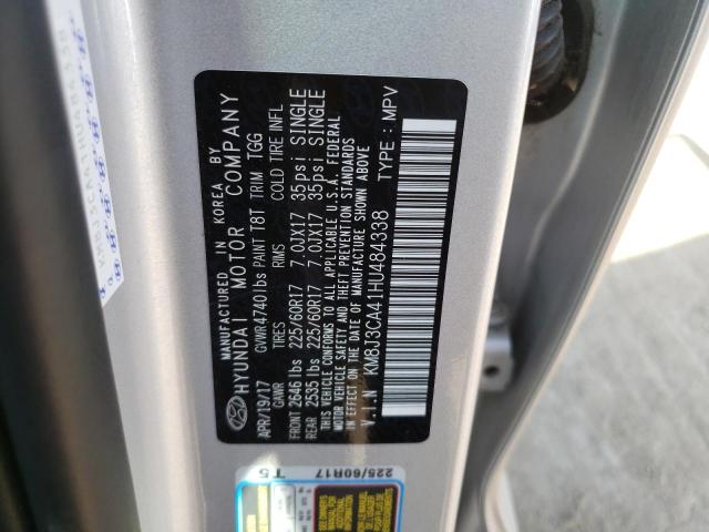 Photo 13 VIN: KM8J3CA41HU484338 - HYUNDAI TUCSON LIM 