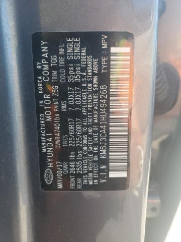 Photo 12 VIN: KM8J3CA41HU494268 - HYUNDAI TUCSON 