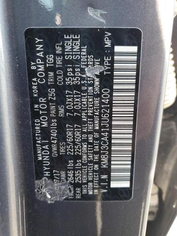 Photo 11 VIN: KM8J3CA41JU621400 - HYUNDAI TUCSON SEL 