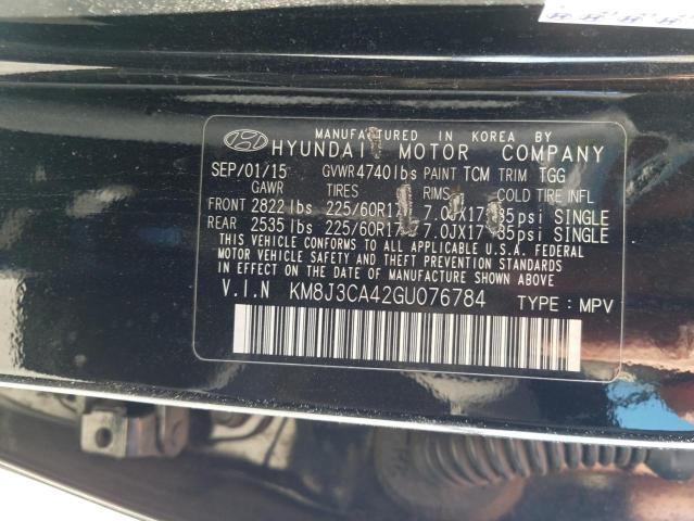 Photo 9 VIN: KM8J3CA42GU076784 - HYUNDAI TUCSON LIM 