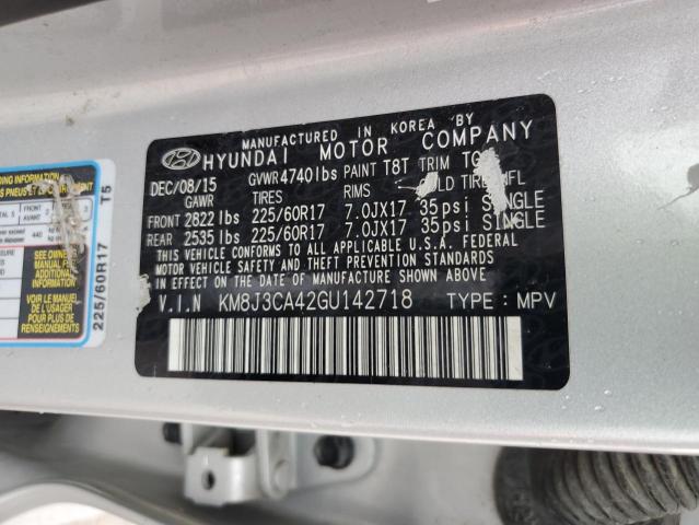 Photo 12 VIN: KM8J3CA42GU142718 - HYUNDAI TUCSON LIM 