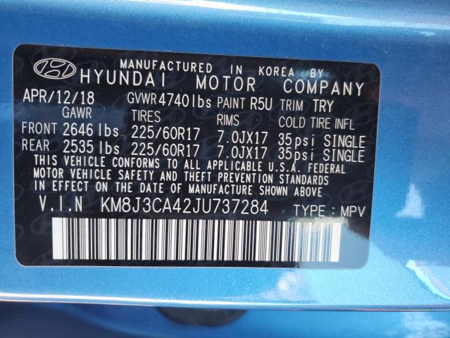 Photo 12 VIN: KM8J3CA42JU737284 - HYUNDAI TUCSON 