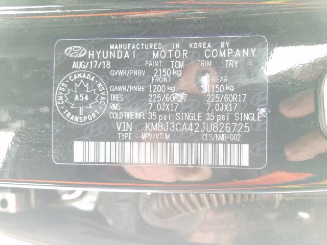 Photo 8 VIN: KM8J3CA42JU826725 - HYUNDAI TUCSON SEL 