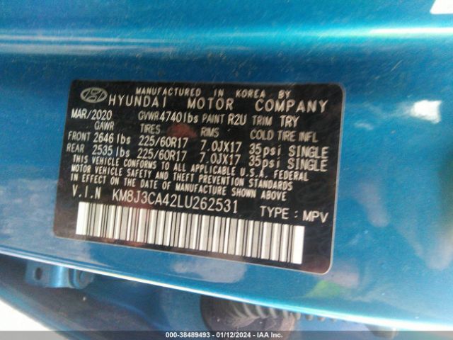 Photo 8 VIN: KM8J3CA42LU262531 - HYUNDAI TUCSON 