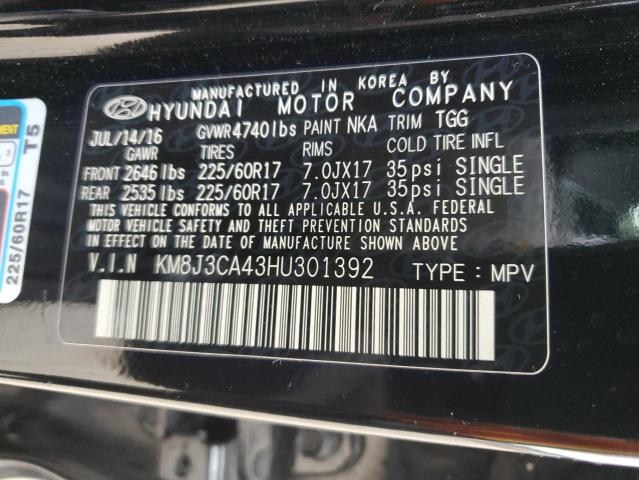 Photo 11 VIN: KM8J3CA43HU301392 - HYUNDAI TUCSON 