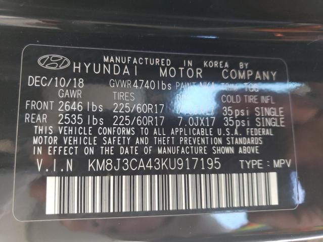 Photo 13 VIN: KM8J3CA43KU917195 - HYUNDAI TUCSON 