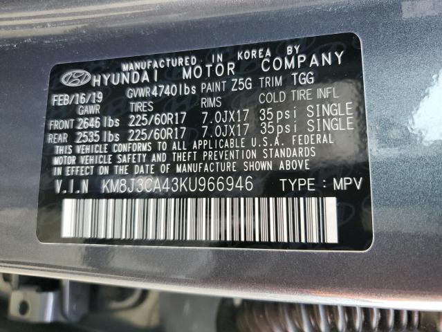 Photo 11 VIN: KM8J3CA43KU966946 - HYUNDAI TUCSON 