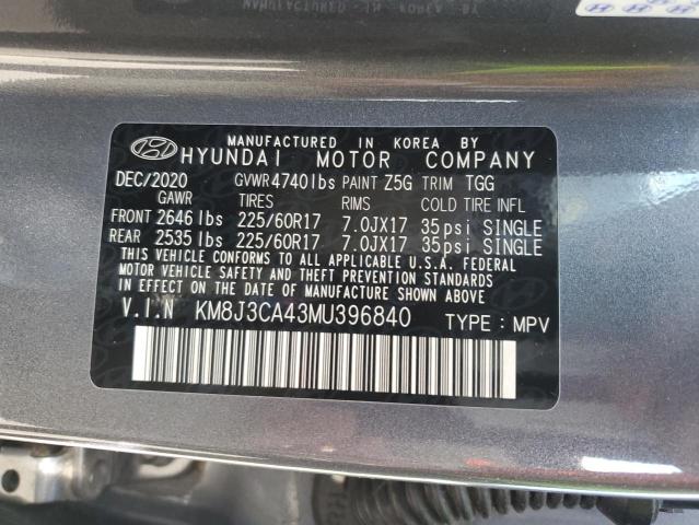 Photo 12 VIN: KM8J3CA43MU396840 - HYUNDAI TUCSON LIM 