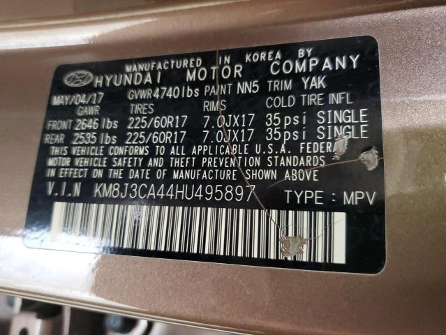 Photo 11 VIN: KM8J3CA44HU495897 - HYUNDAI TUCSON 