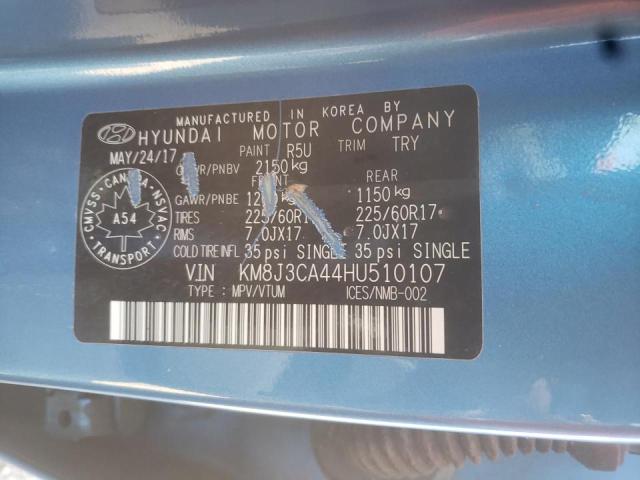 Photo 11 VIN: KM8J3CA44HU510107 - HYUNDAI TUCSON LIM 