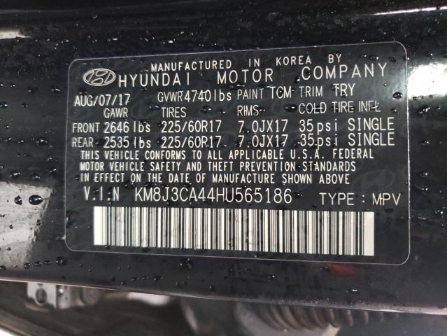 Photo 12 VIN: KM8J3CA44HU565186 - HYUNDAI TUCSON 