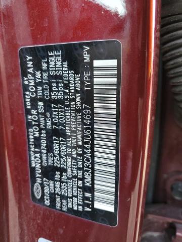 Photo 11 VIN: KM8J3CA44JU614697 - HYUNDAI TUCSON 