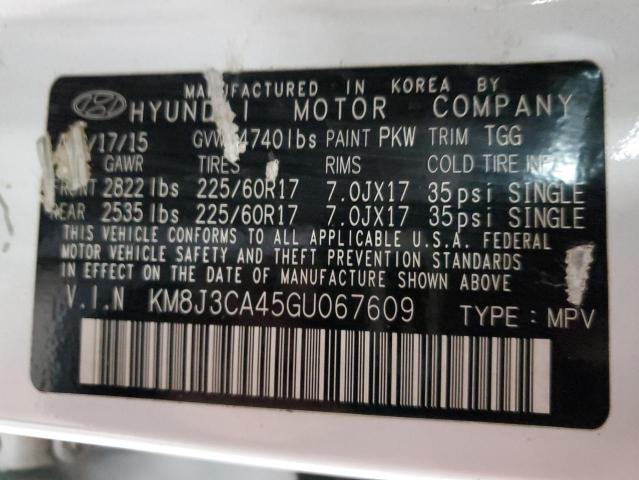 Photo 11 VIN: KM8J3CA45GU067609 - HYUNDAI TUCSON LIM 