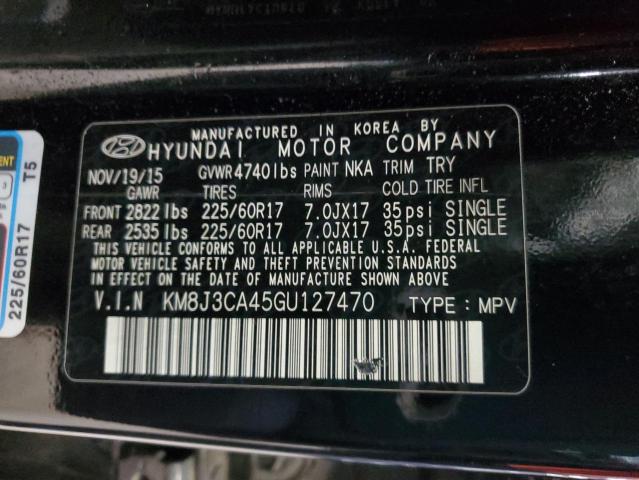 Photo 9 VIN: KM8J3CA45GU127470 - HYUNDAI TUCSON LIM 