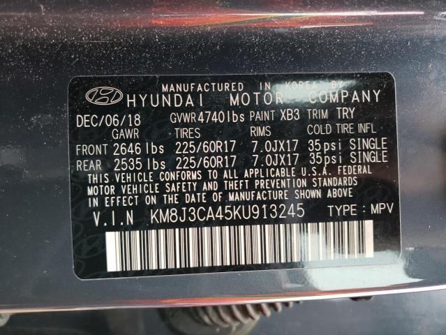 Photo 12 VIN: KM8J3CA45KU913245 - HYUNDAI TUCSON 