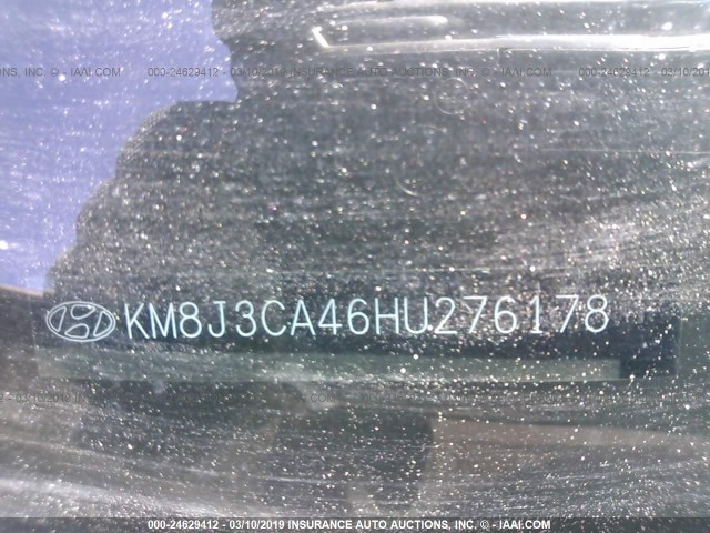 Photo 8 VIN: KM8J3CA46HU276178 - HYUNDAI TUCSON 