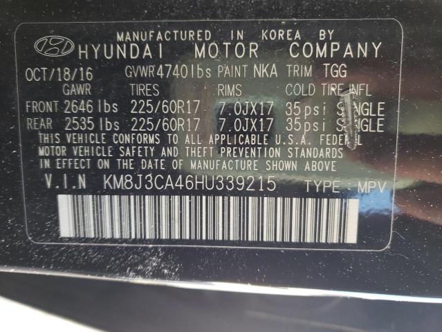 Photo 9 VIN: KM8J3CA46HU339215 - HYUNDAI TUCSON LIM 