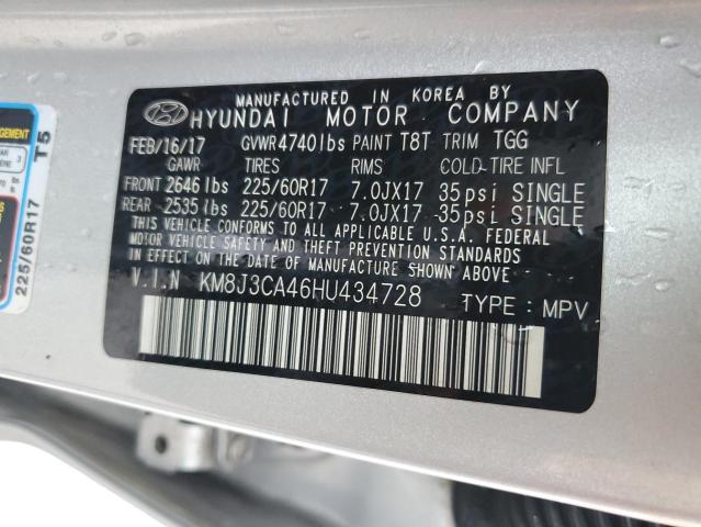 Photo 13 VIN: KM8J3CA46HU434728 - HYUNDAI TUCSON LIM 