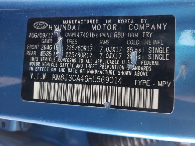 Photo 11 VIN: KM8J3CA46HU569014 - HYUNDAI TUCSON LIM 