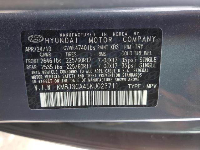 Photo 12 VIN: KM8J3CA46KU023711 - HYUNDAI TUCSON LIM 