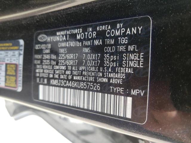 Photo 9 VIN: KM8J3CA46KU857526 - HYUNDAI TUCSON LIM 