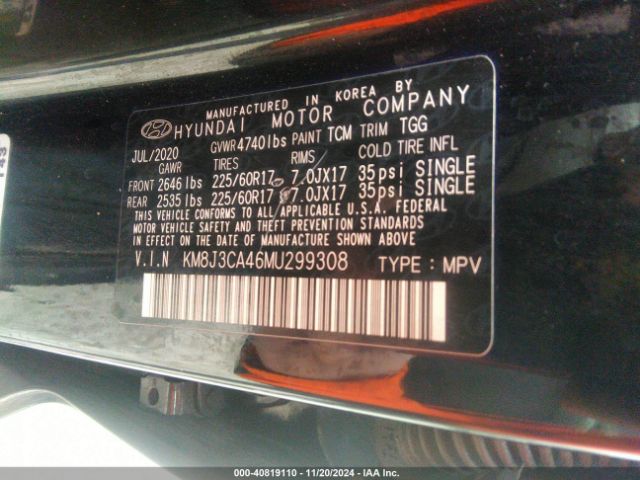 Photo 8 VIN: KM8J3CA46MU299308 - HYUNDAI TUCSON 