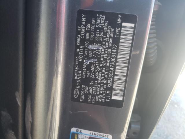 Photo 12 VIN: KM8J3CA47JU681472 - HYUNDAI TUCSON SEL 